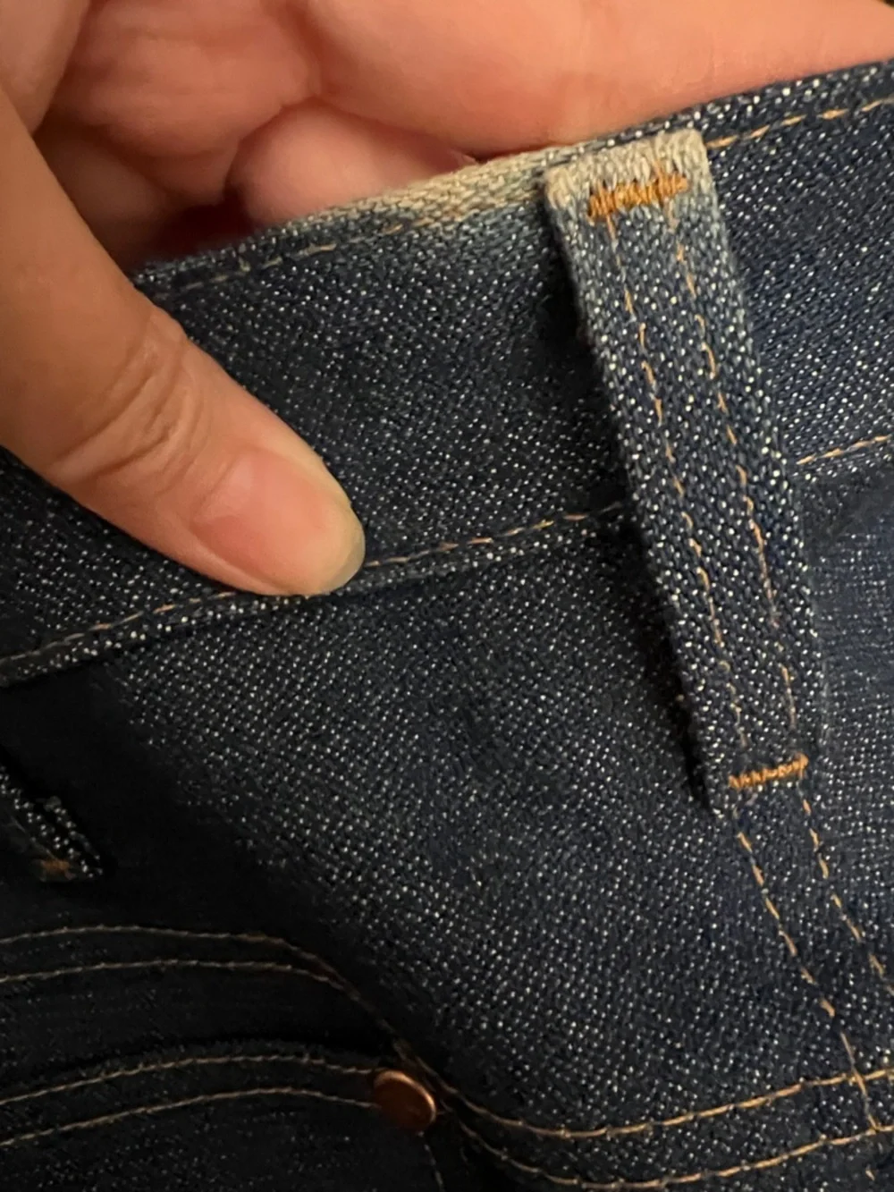 Wrangler Cowboy Cut Slim Fit Jeans Dark Wash 36x32 Western Denim (Small FLAW)